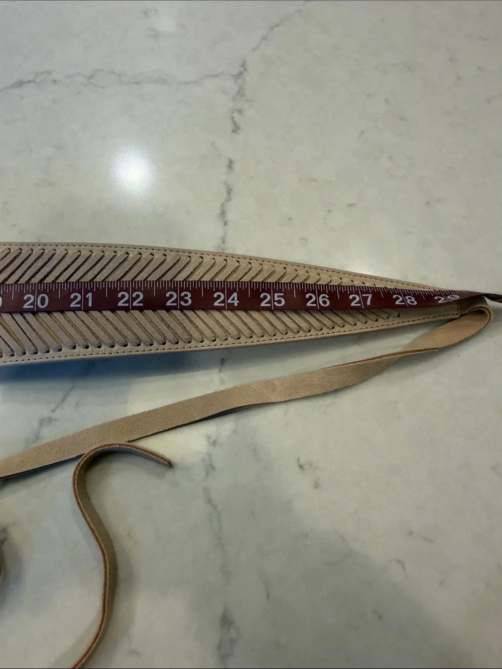 Vintage Wide Braided Tie-Waist‎ Belt in Taupe